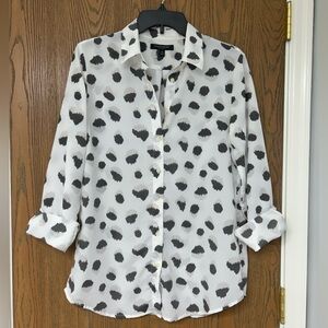 Banana Republic Dillon Shirt, Watercolor Gray in Size Medium